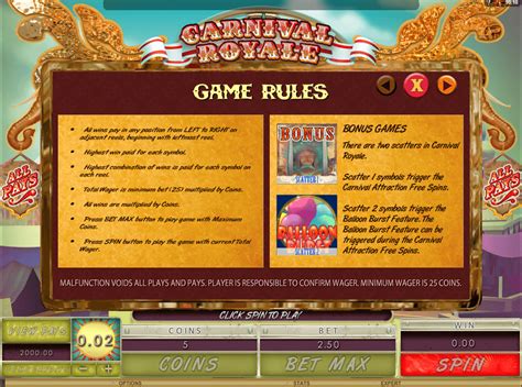 Carnival Royale™ Slot Machine Game to Play Free .